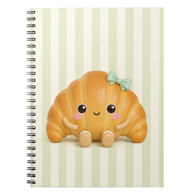 Cahier à spirale croissant Mignon Kawaii (Devant)