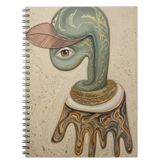 Cahier à spirale d'art surréaliste cubiste abstrai
