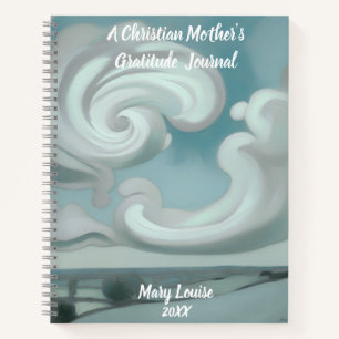 Cahier à spirale de gratitude pour mère chrétienne
