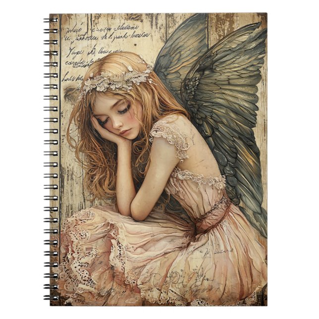 Cahier à spirale de l'ange mignon (Devant)