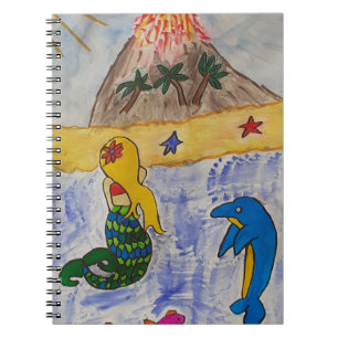 Cahier à spirale de l'île de la sirène