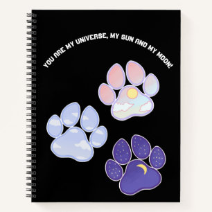 Cahier à spirale de l'univers des pattes