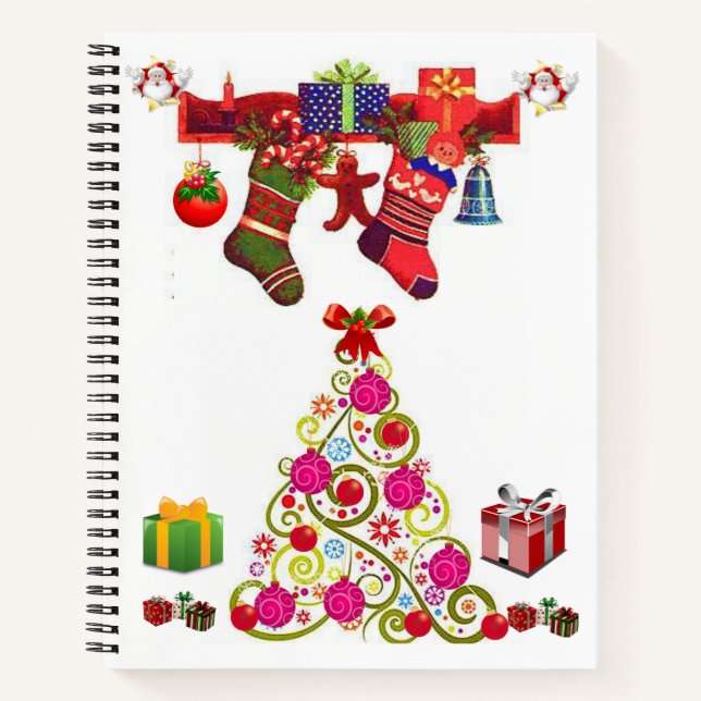 Cahier à spirale de Noël (Devant)