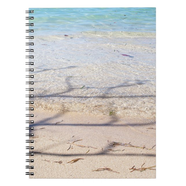 Cahier à spirale de photo de plage (Devant)