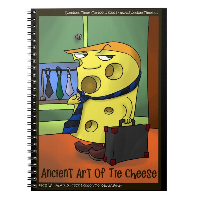 Cahier à spirale de Tai Chi de dessin animé drôle (Devant)