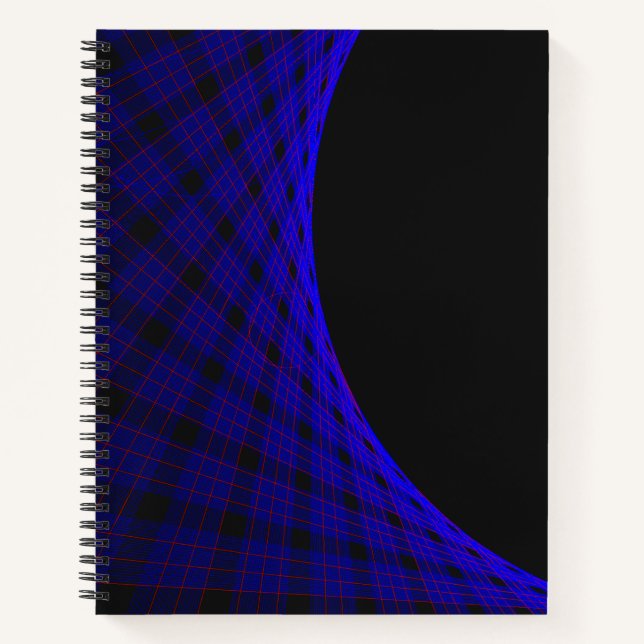 Cahier à spirale de tapis d'espace géométrique (Devant)