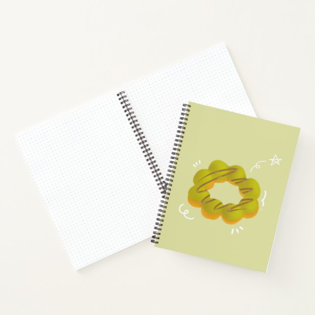 Cahier à spirale donut au moka (Intérieur)