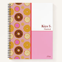 Cahier à spirale doux Donuts