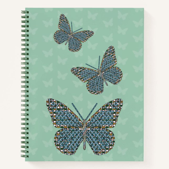 Cahier à spirale du monarque marocain (Devant)