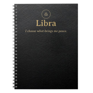 Cahier à spirale du zodiaque Balance - Aspect simi