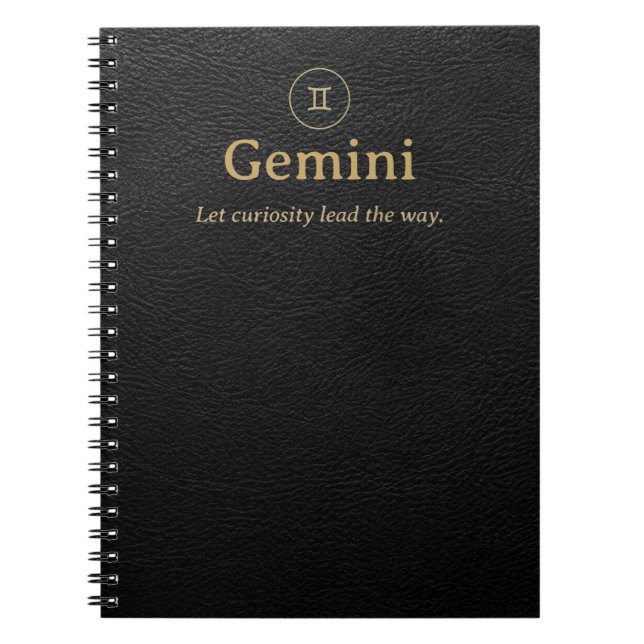 Cahier à spirale du zodiaque Gémeaux - Aspect simi (Devant)