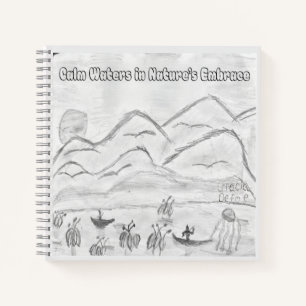 Cahier à spirale 'Eaux calmes dans l'étreinte de l
