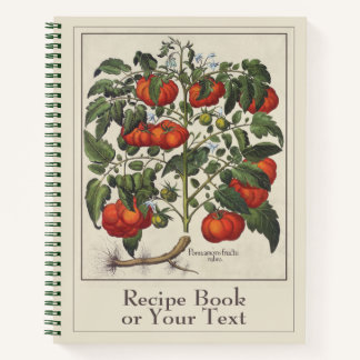 Cahier à spirale élégance rustique tomate