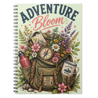Cahier à spirale esthétique Bloom Adventure Mignon