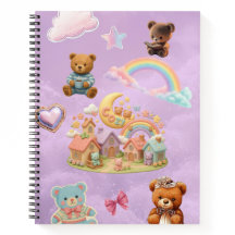 Cahier à spirale esthétique Kawaii
