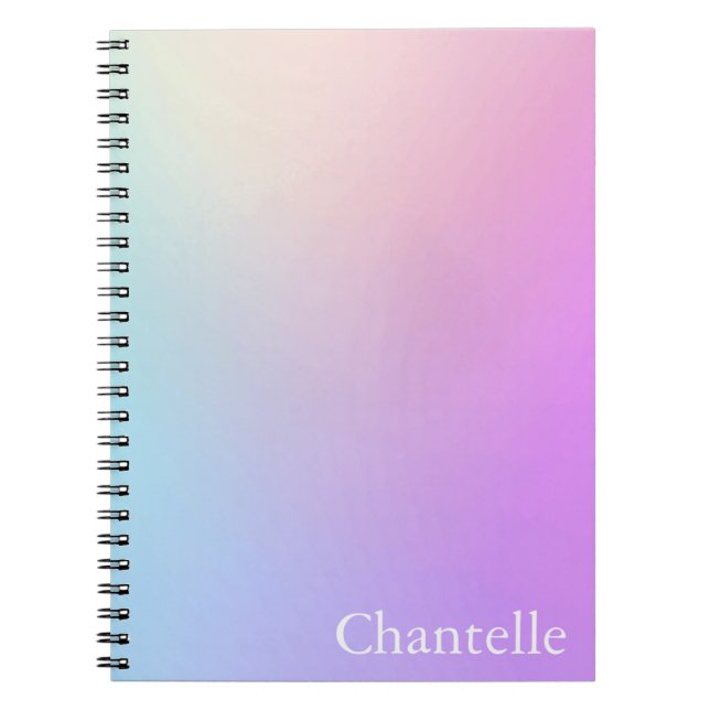 Cahier à spirale esthétique pastel rêveur (Devant)