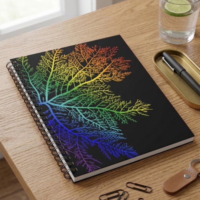 Cahier à spirale Fierté Algue Arc-en-ciel (Créateur téléchargé)