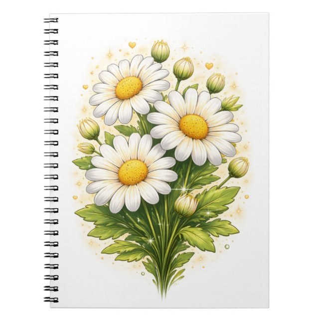 Cahier à spirale Fleur de Daisy (Devant)