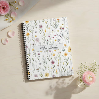 Cahier à spirale floral – Élégant et délicat