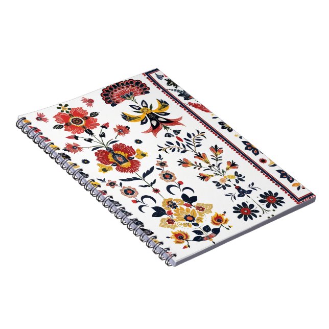 Cahier à spirale floral folklorique Bohème Botaniq (Côté Droit)