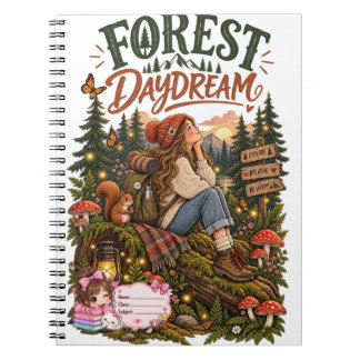 Cahier à spirale Forest Daydream Cute Aesthetic | 