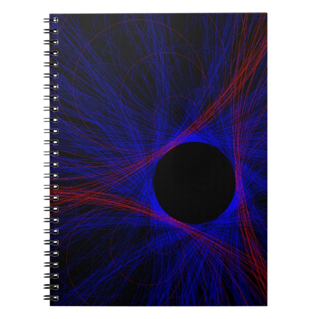 Cahier à spirale géométrique triangle accentué (Devant)
