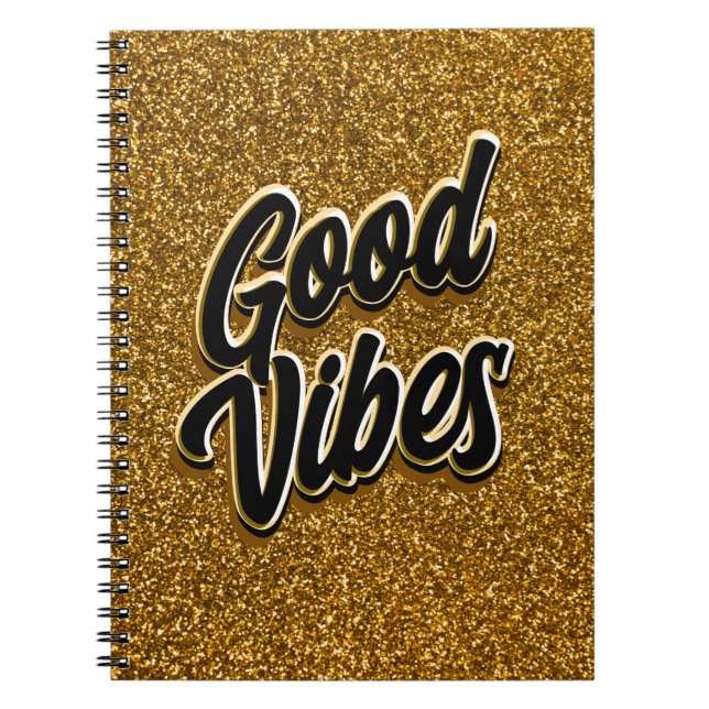 Cahier à spirale Good Vibes (Devant)
