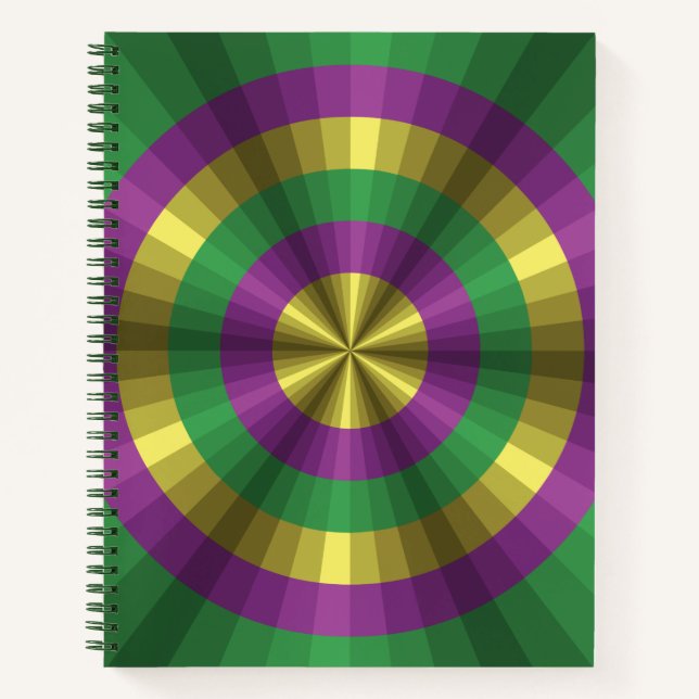 Cahier à spirale Illusion Mardi Gras (Devant)