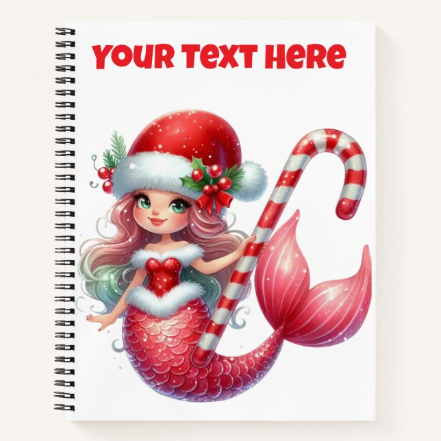 Cahier à spirale-Journal de la Sirène de Noël (Devant)