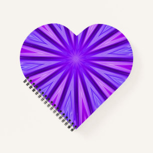 Cahier à spirale kaléidoscope violet/bleu