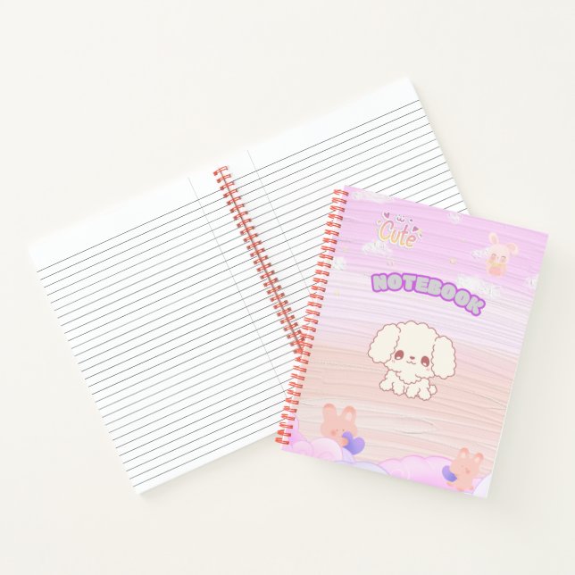 Cahier à spirale Kawaii pour enfants (Intérieur)