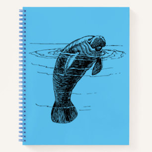 Cahier à spirale lamantin