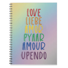 Cahier à spirale Langages de l'amour