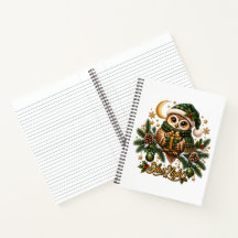 Cahier à spirale ligné de Noël « Nuit silencieuse