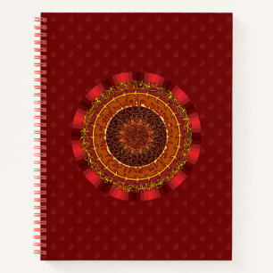 Cahier à spirale Mandala de Feu