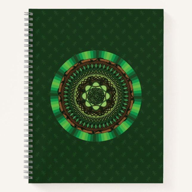 Cahier à spirale Mandala de la Terre (Devant)
