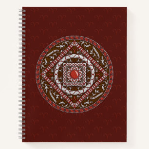 Cahier à spirale Mandala du Bélier