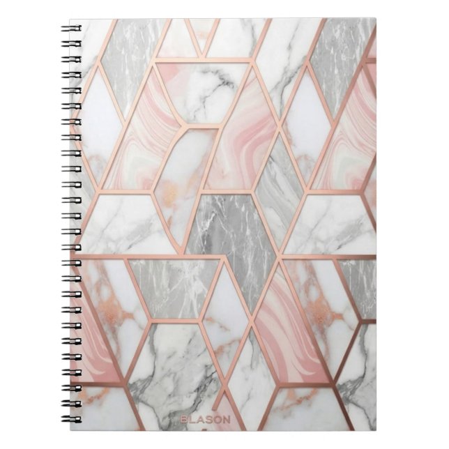 Cahier à spirale Marbré Aspect Classe (Devant)