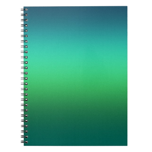 Cahier à spirale moderne miniature avec dégradé de (Devant)