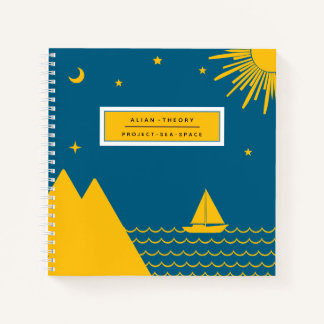 Cahier à spirale motif nature