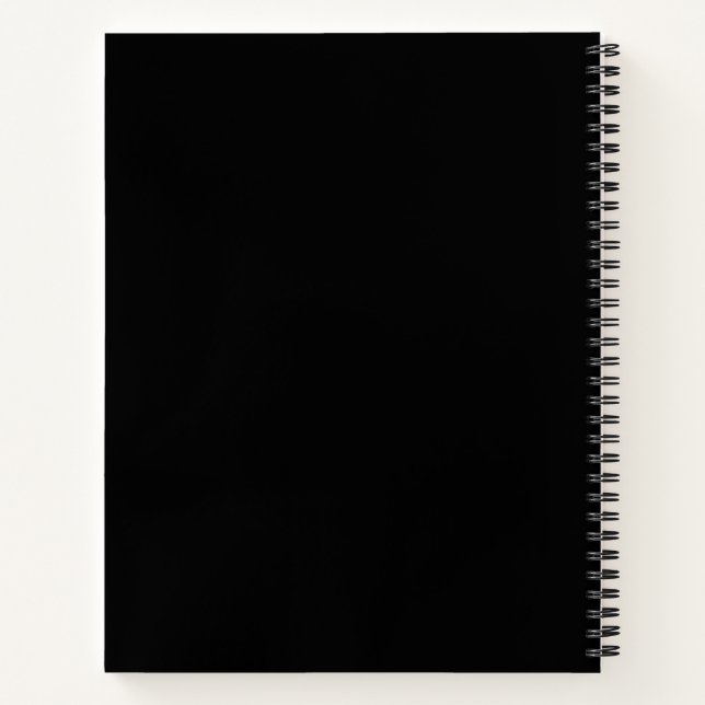 Cahier à spirale noir (Dos)