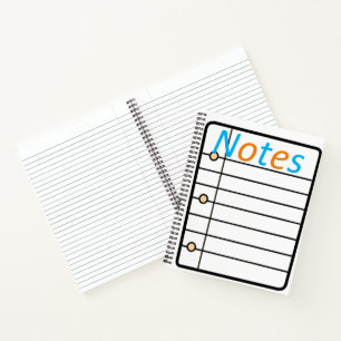 Cahier à spirale Notes de coloriage