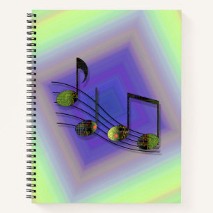 Cahier à spirale Notes Dubstep