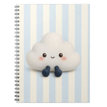 Cahier à spirale nuages mignon Kawaii