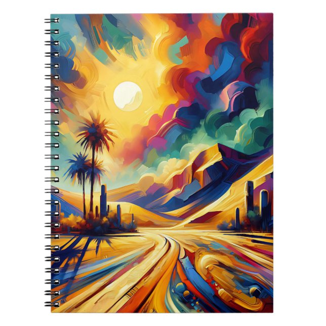 Cahier à spirale Oasis Sunburst Path (Devant)