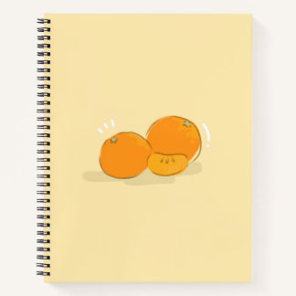 Cahier à spirale orange