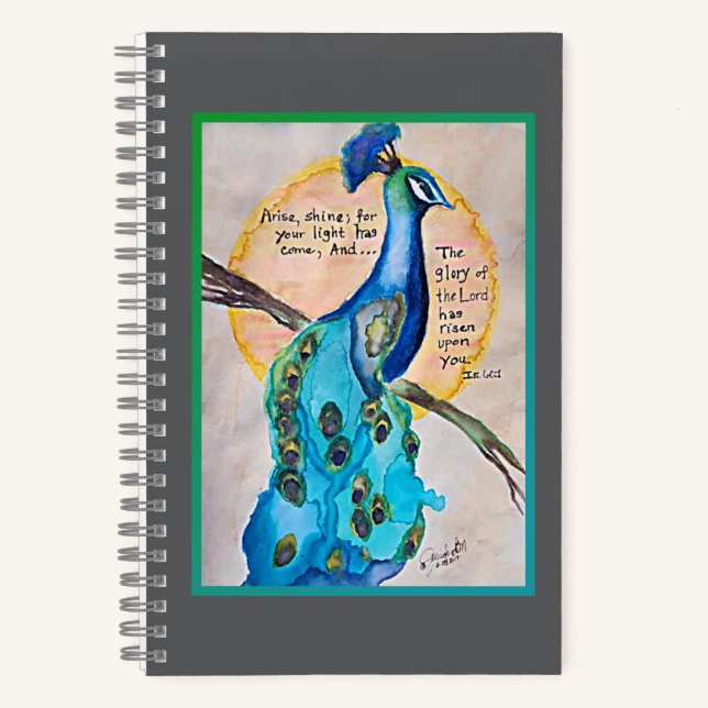 Cahier à spirale Peacock Shine IS60:1 (Recto)