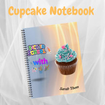 Cahier à spirale personnalisé Cupcake pour la rent