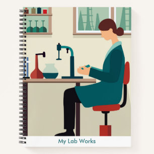 Cahier à spirale personnalisé pour étudiant en lab