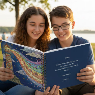 Cahier à spirale personnalisé Vous rayonne de gent